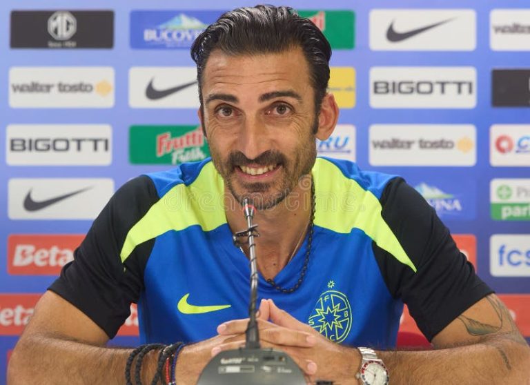 elias-charalambous-fcsb-coach-press-conference-v-farul-romanian-superliga-fotball-bucharest-romania-th-aug-football-team-speaks-329954266